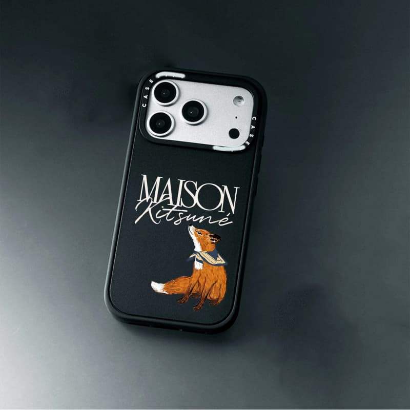 Maison Kitsuné Bandana Fox Case iPhone17 CASECASE X Maison Kitsuné Bandana Fox Case White Camera Ring