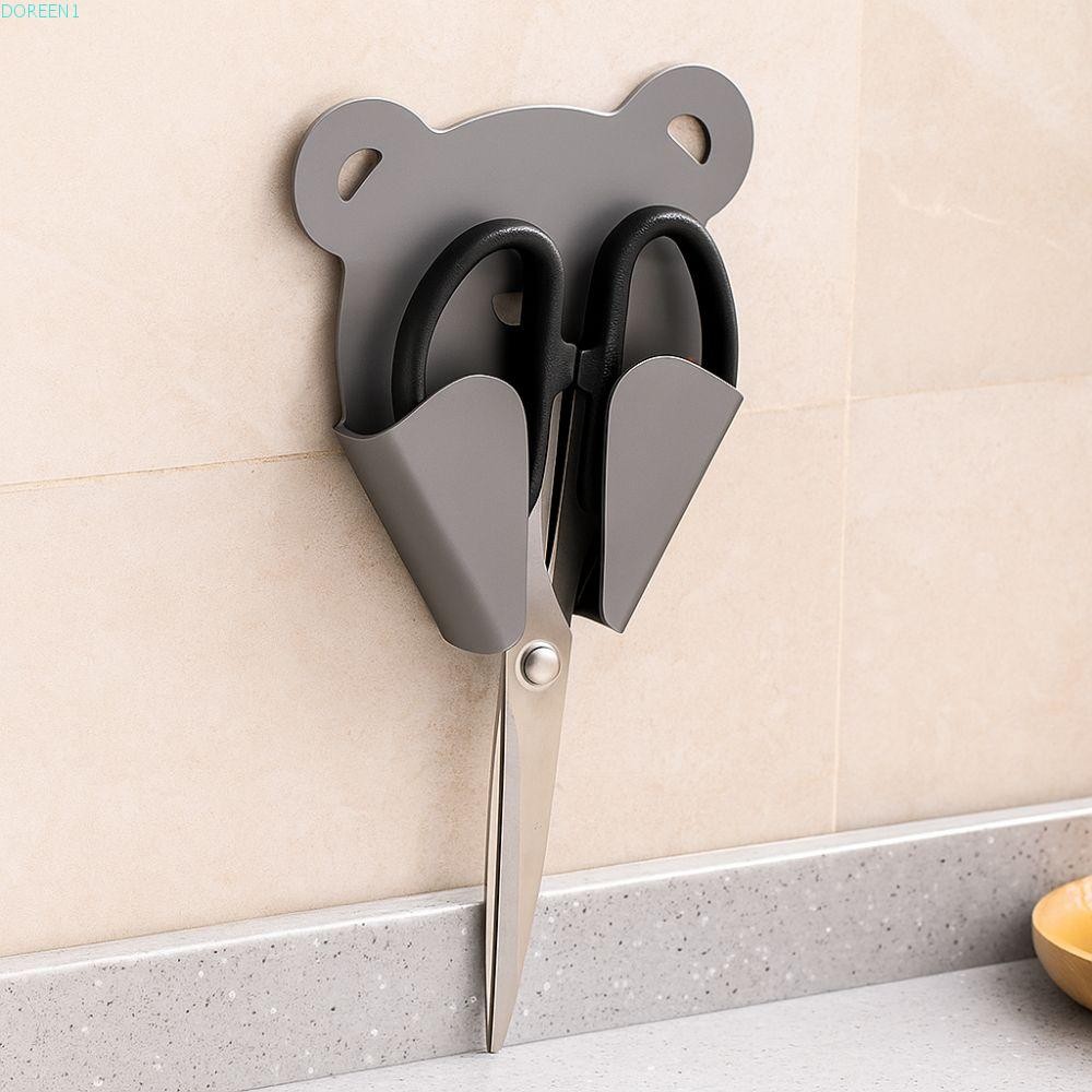 DOREEN1 3pcs Scissor Storage Rack, Wall Mounted Punch-Free Scissor ...
