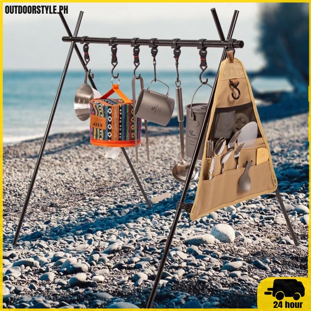 [outdoorstyle.ph] Camping Organizing Rack with Hook Folding Storage ...