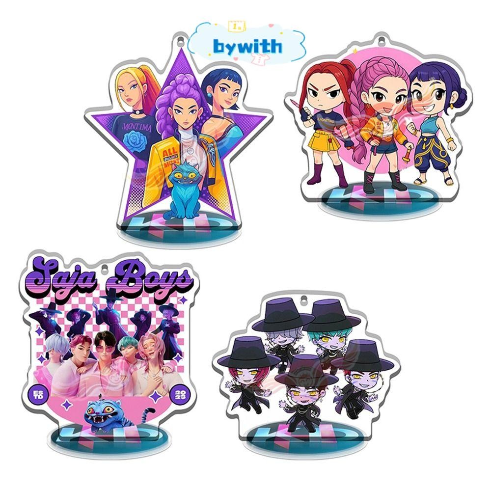 BYWITH KPop Demon Hunters Standing Plates, Saja Boys Q Version Acrylic ...