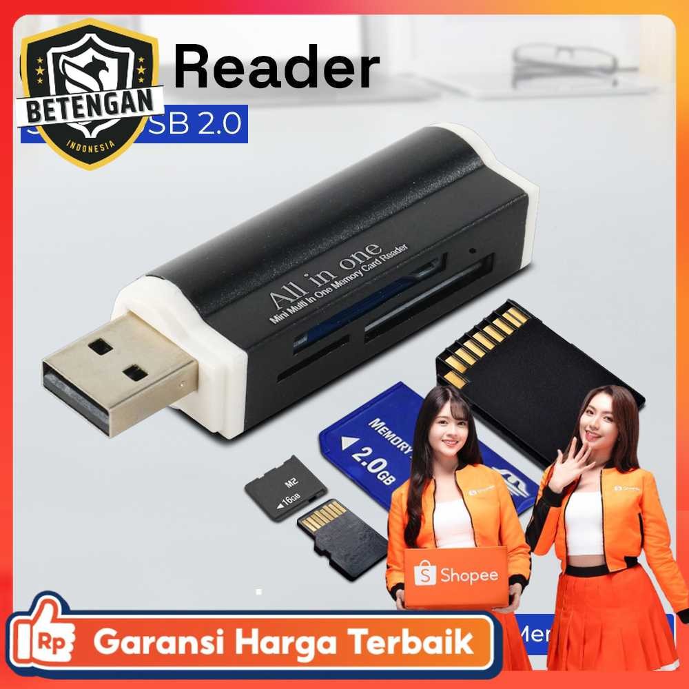 All in One Card Reader 3in1 USB 2.0 OTG MicroSD M2 MMC - SHTC-07 ...