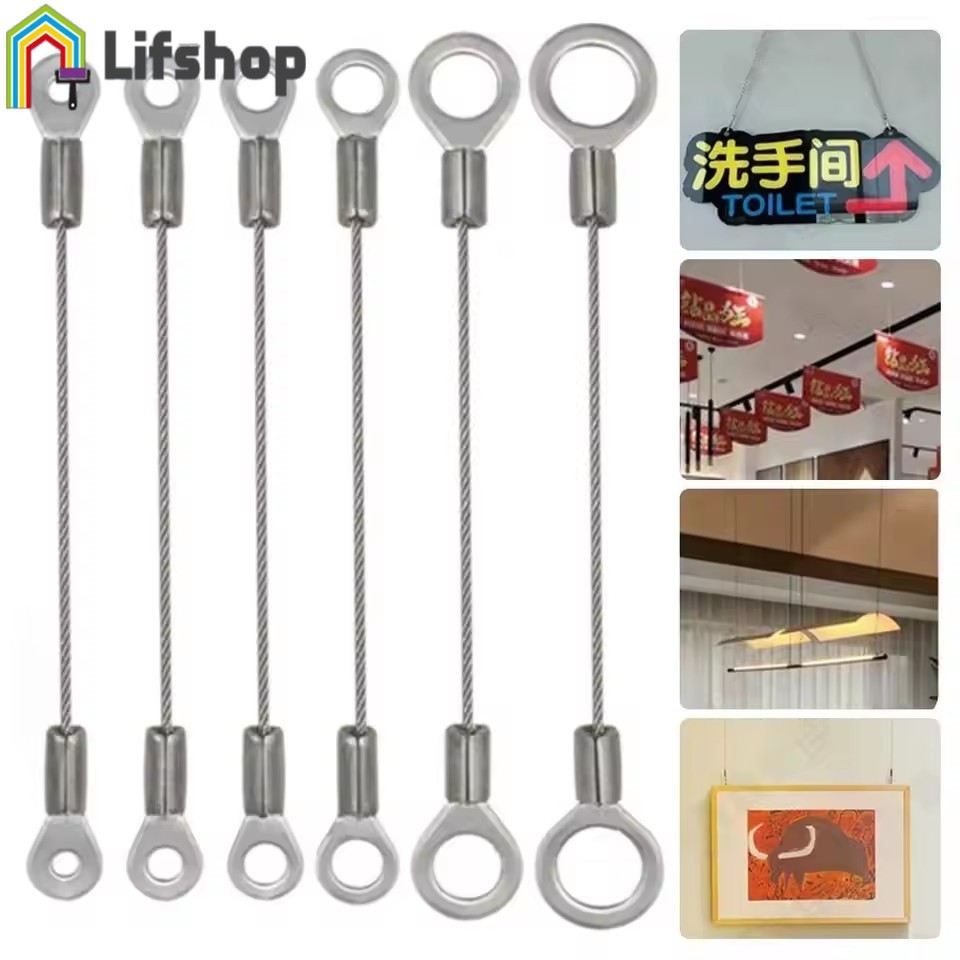 Stainless Steel Safety Lock Wire Rope | 5 Lengths (0.1-0.5m) Secure ...