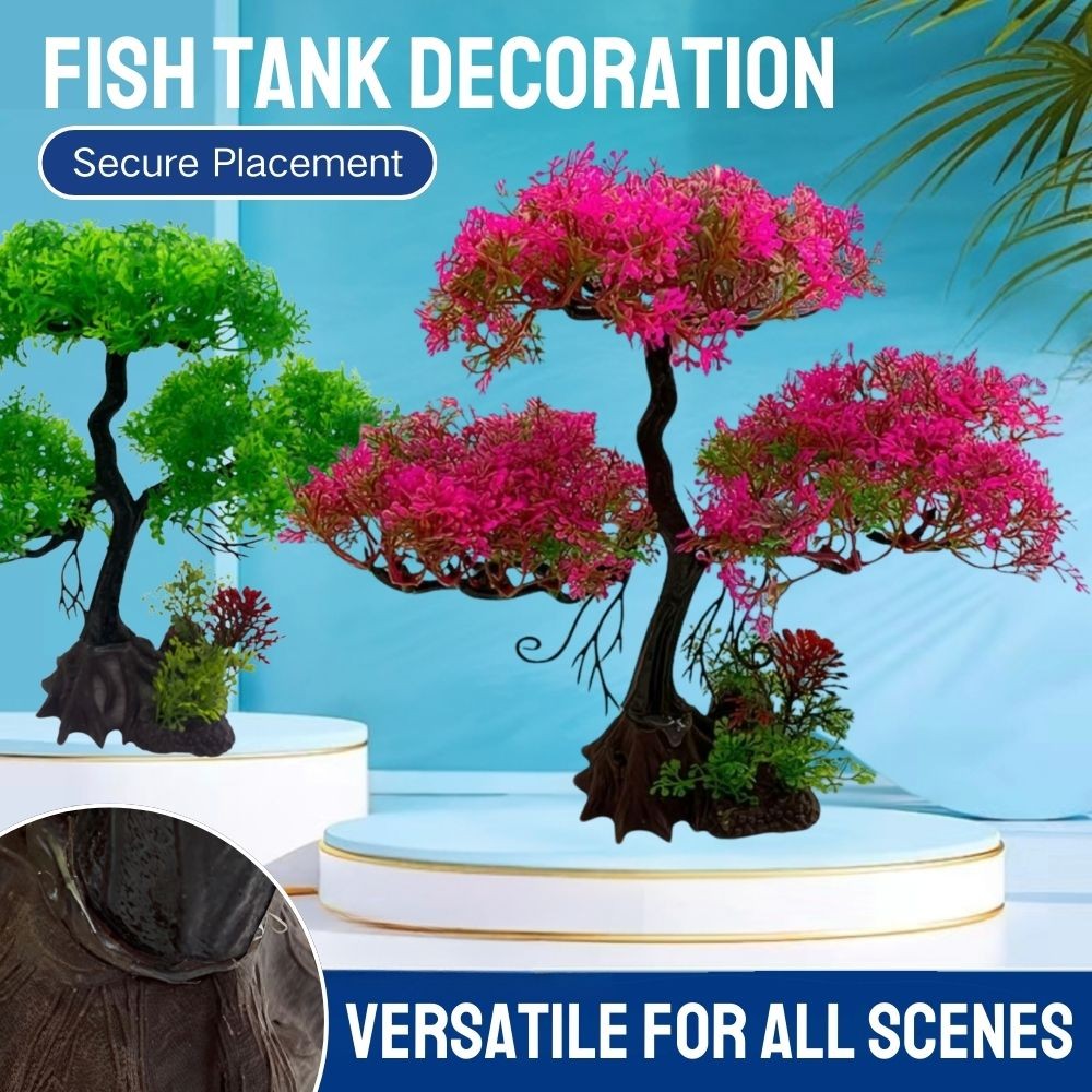 1PC Fish tank simulation bonsai tree decoration aquarium artificial ...