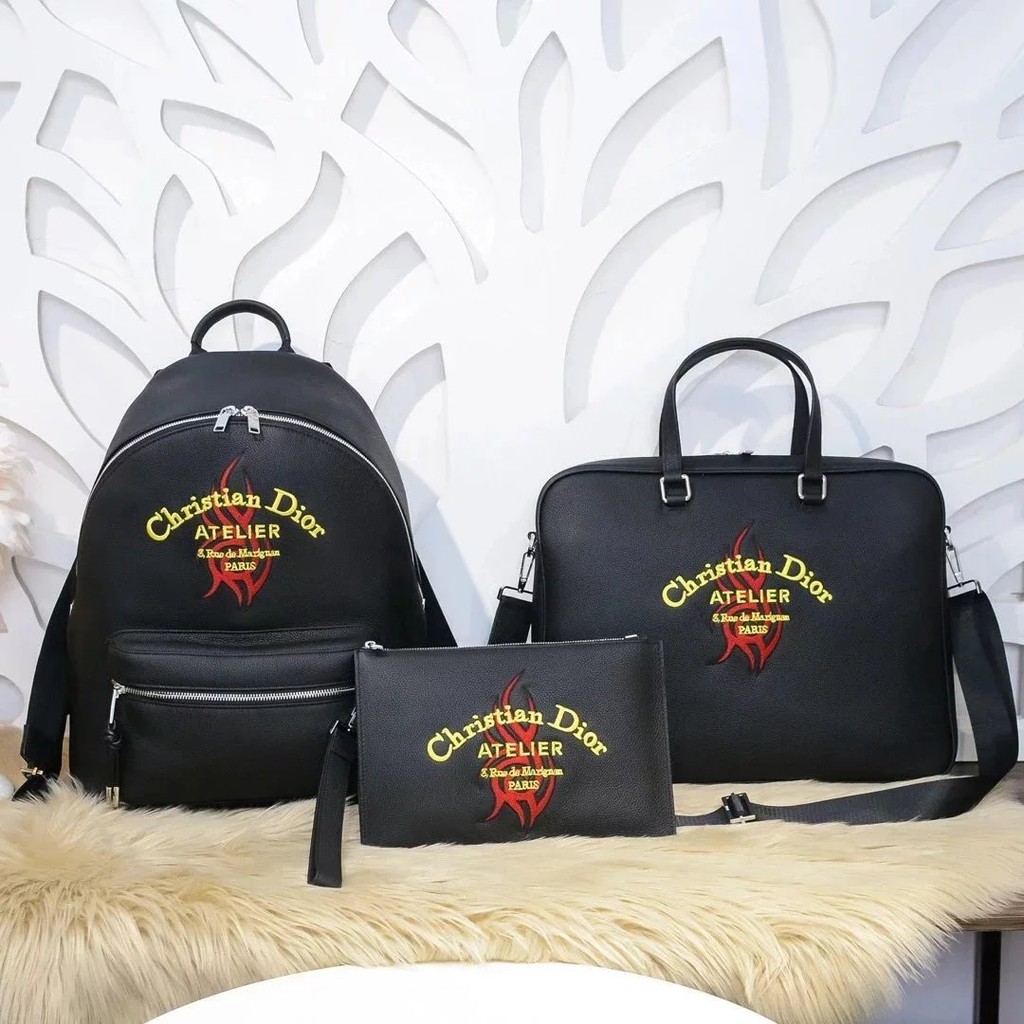 Dior Backpack Backpack Business Briefcase Computer Bag Clutch M66Q ...