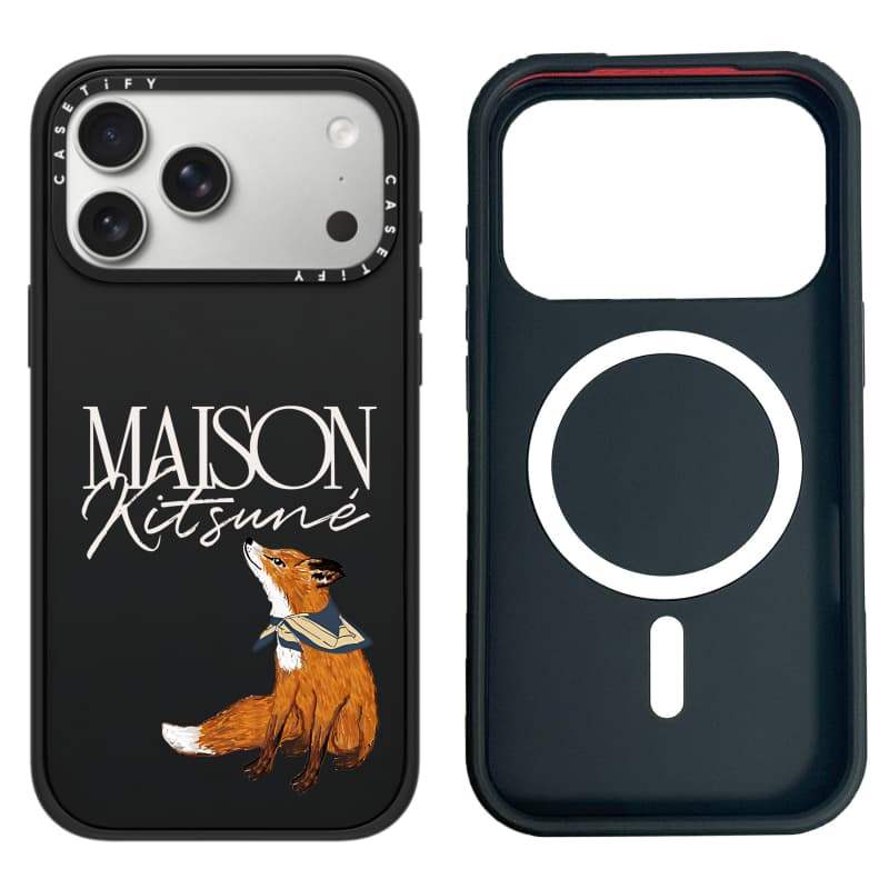 CASECASE X Maison Kitsuné Bandana Fox Case White Camera Ring