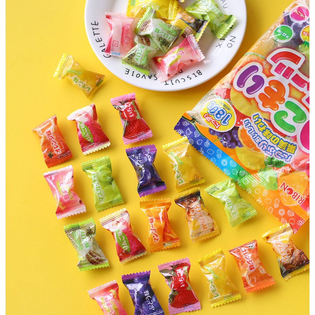 Japan ribon ribon Saotome Lemon Popping Sour Candy Raw Kyoho Raw Plum ...