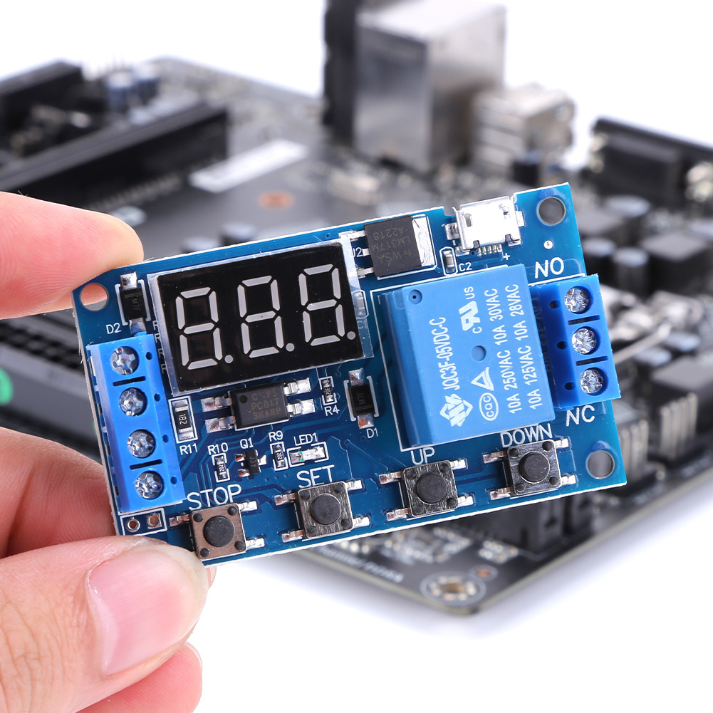 1 Channel Time Delay Cycle Timing Circuit Switch Board 4 Button Cycle ...