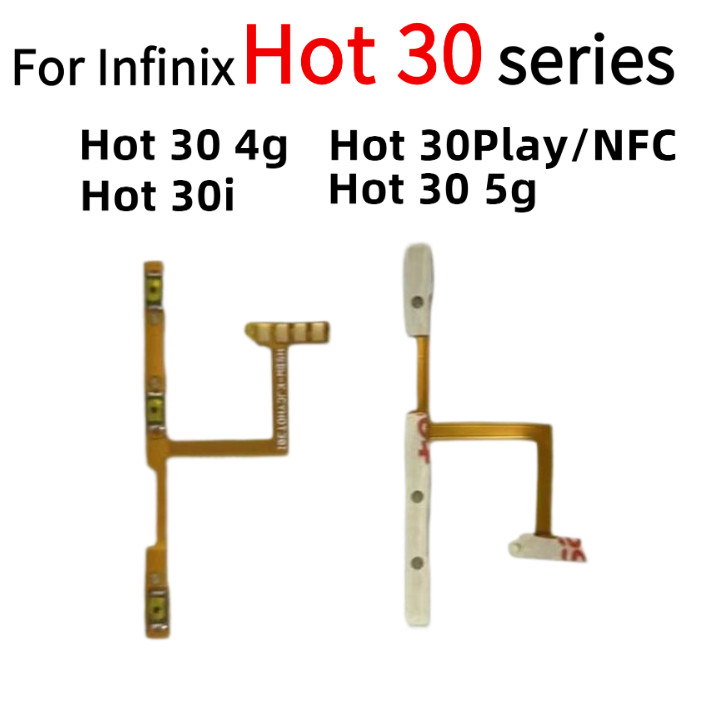 Power on off button flex for Infinix HOT 30i 30 Play NFC 5G X669 X6831 ...