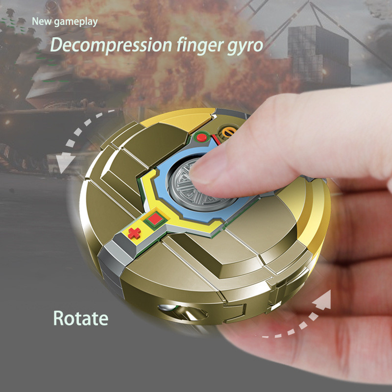 2 In 1 Deformed Robot Fidget Gyro ABS Silent Fingertip Decompression ...