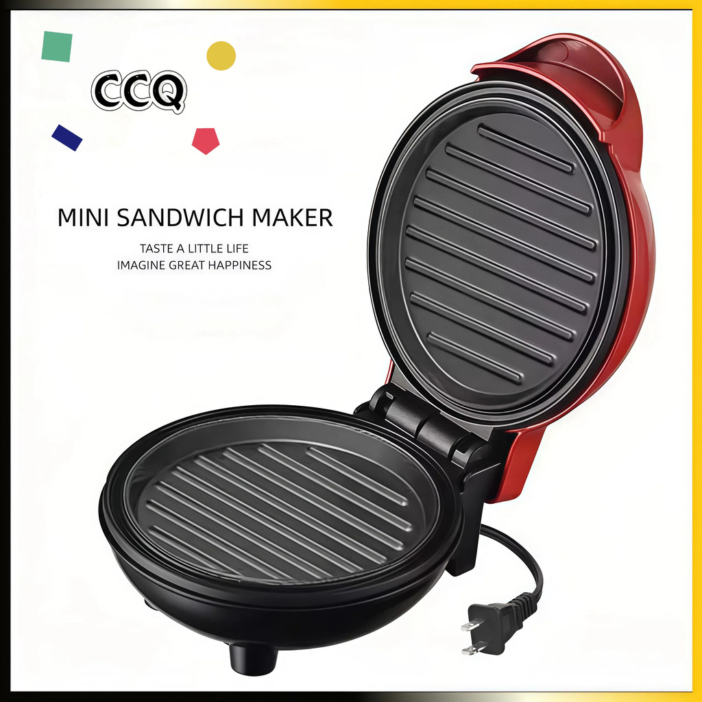 CCQ Mini Panini Sandwich Maker Fast Heating Bread Toaster Non Stick ...