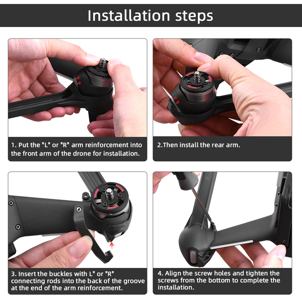 Maintenance Arm Reinforcement for DJI FPV Combo Drone Arm Bracers ...