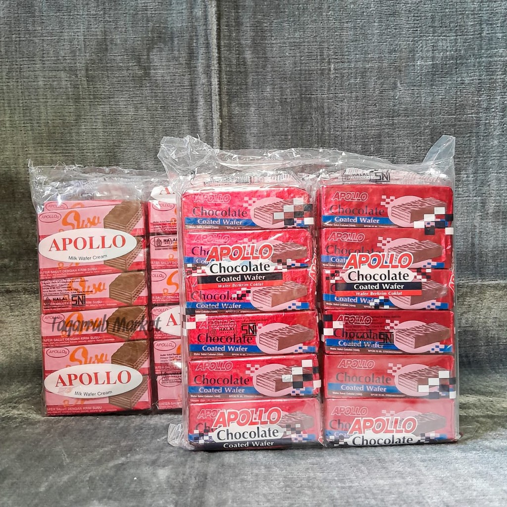 APOLLO WAFFER 48pcs 12PCS Apollo Chocolate Wafer Biscuits APOLLO SACHET ...