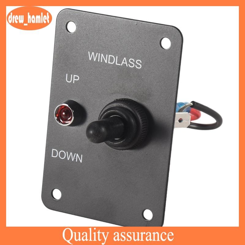Marine Boat Anchor Return Toggle Switch Aluminum Plate 2 Way Led Light ...