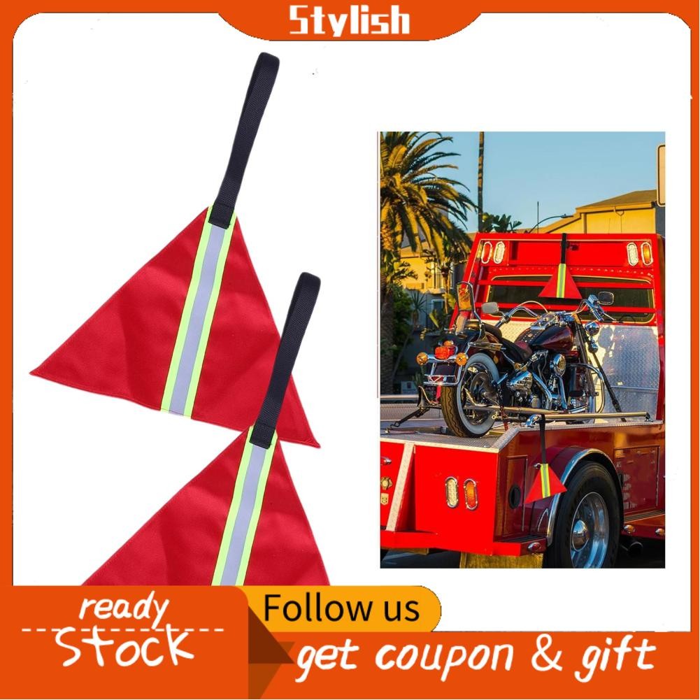 stylish365 Luqeeg 4Pcs Red Reflective Safety Flags Kayak Warning ...