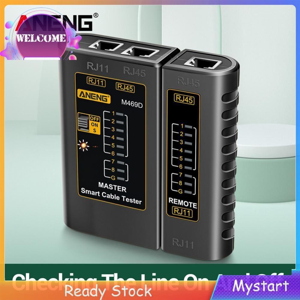 ANENG M469D RJ45 RJ11 Network Cable Tester LAN Telephone Line Detector ...