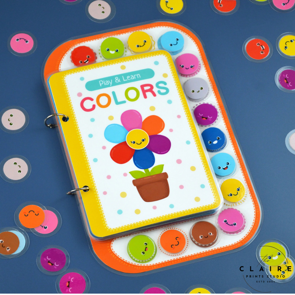 IR -Color Matching Busy Book for Kids, Color Sorting Game for Toddlers ...