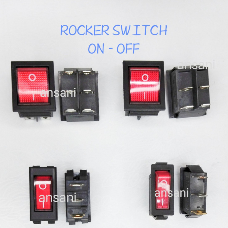 ROCKER SWITCH ON-OFF - 1 PC | Shopee Philippines