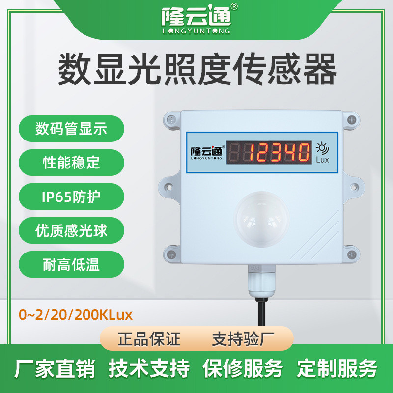Greenhouse Light Transmitter High-precision light intensity sensor city ...