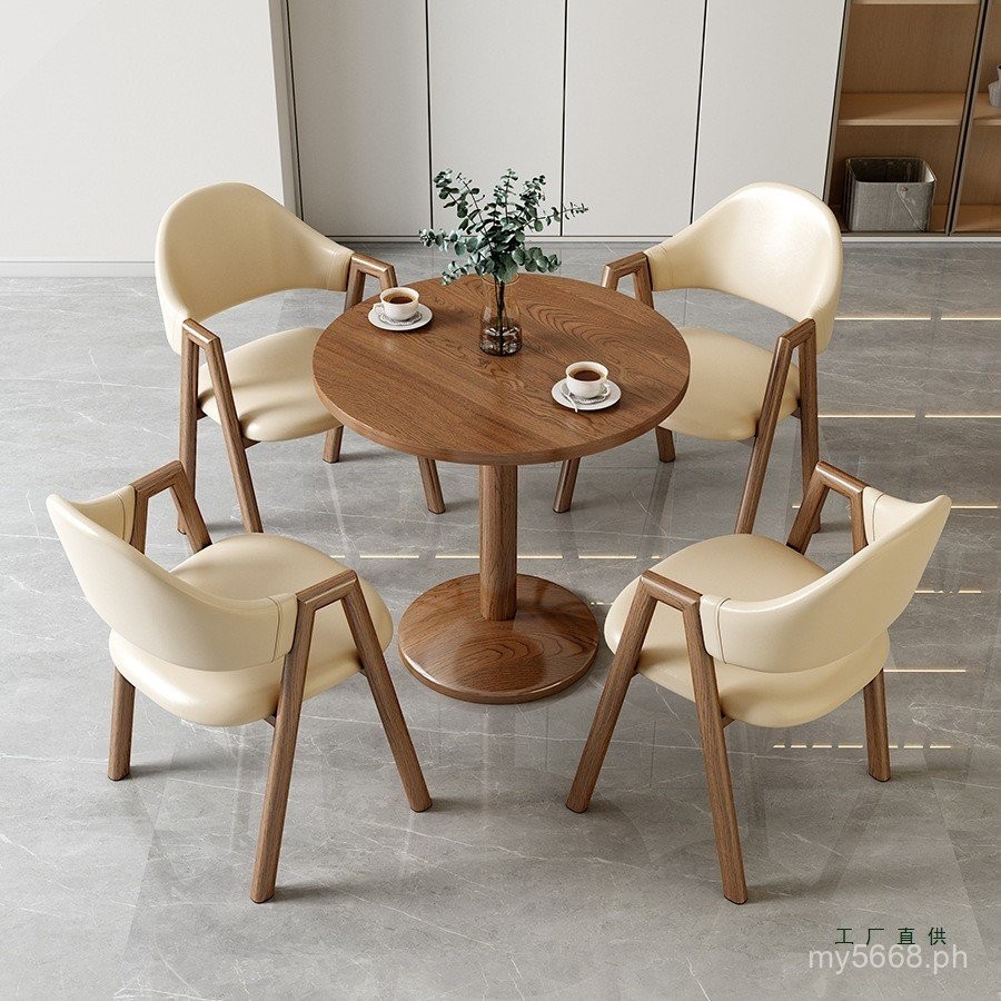 Living Room Office Combination Simple Homestay Dining Table Milk Tea ...