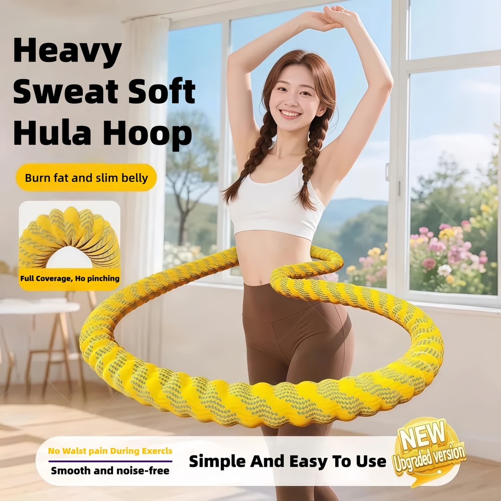 Adult Hula Hoop Silent Fitness Hula Hoop Soft Spring Waist Slimming ...