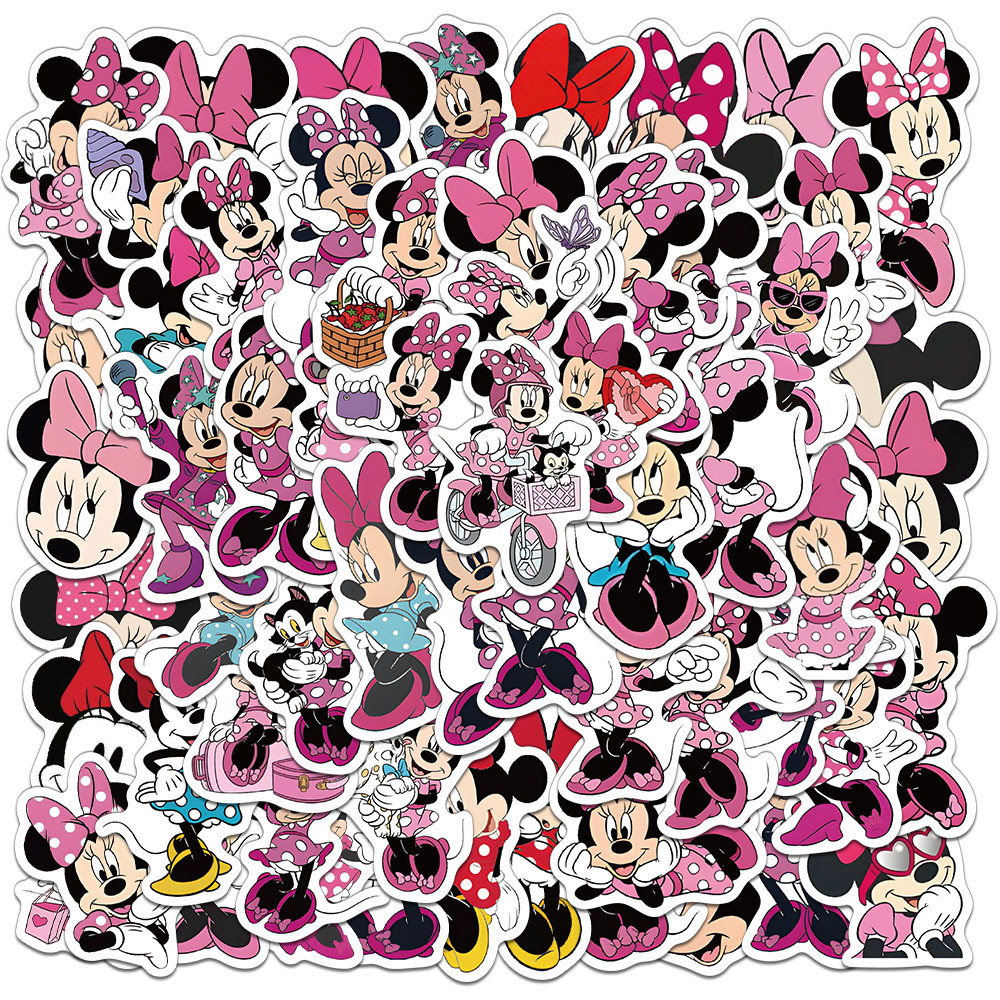 60 Unique Pink Mickey Mouse Stickers - Decorative Graffiti Decals for ...