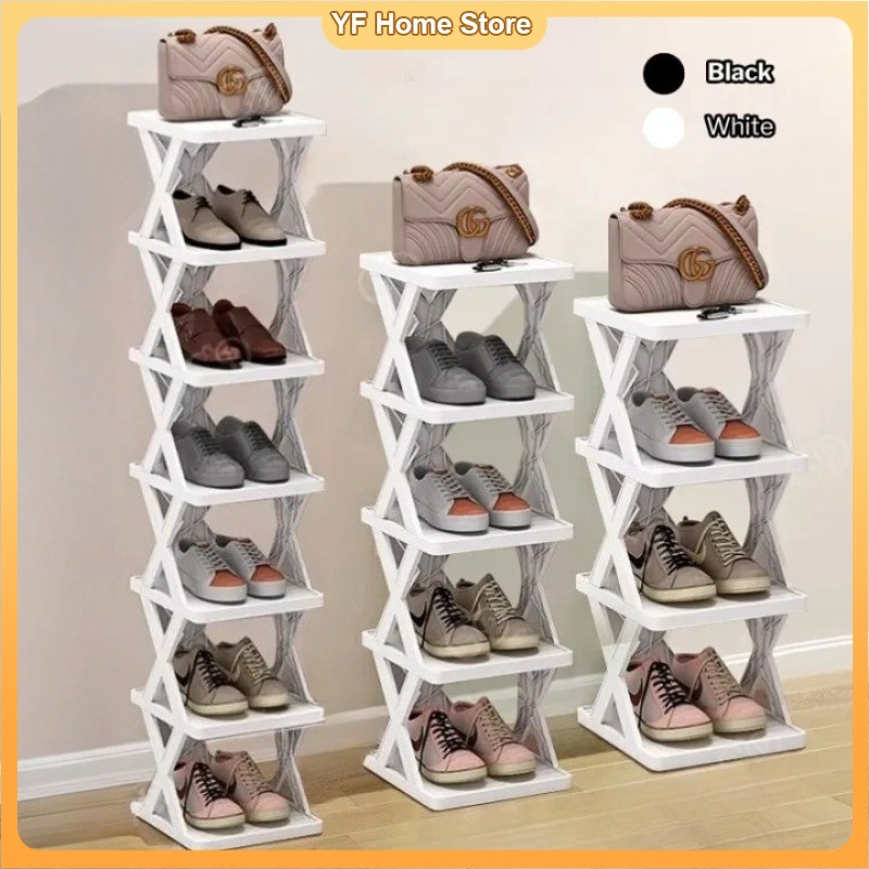 Multi-tier 9 Layers Folding Shoe Rack Detachable Shoe Racks Space ...