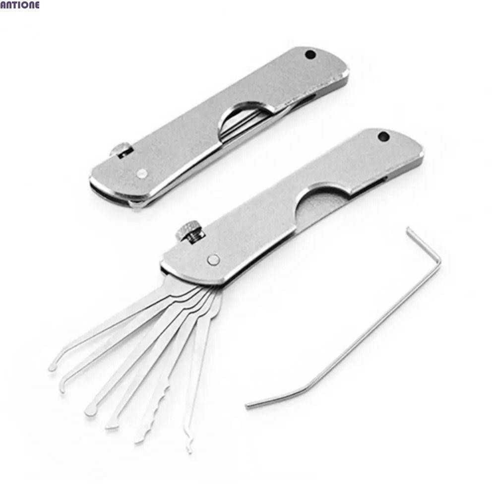 ANTIONE Lock Picking Set, Compact Rust-resistant Door Open Keys ...