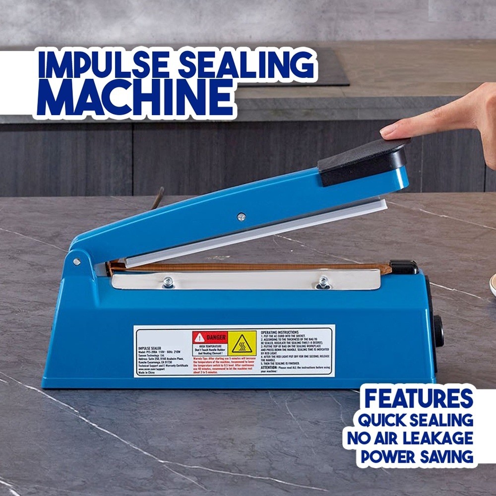 PP PE Bags Impulse Sealer Machine Plastic Sealing Heat Sealer Machine ...