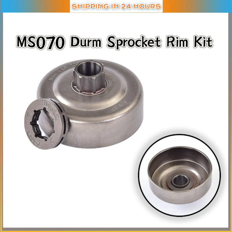 [Ready Stock] 2PCS/SET MS070 chainsaw sprocket with ring clutch drum ...