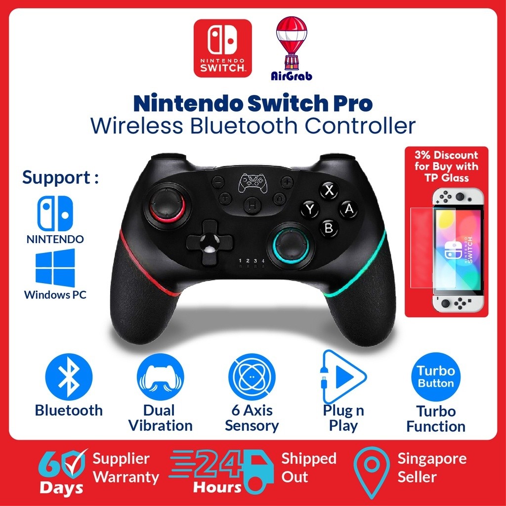 Nintendo Switch / Switch 2 Pro Controller for Switch Console Bluetooth ...