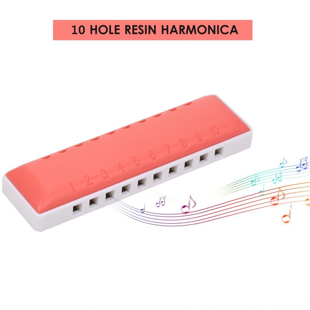 Cameraworld-PH Harmonica Diatonic Blues 10 Holes Harp Mouth Organ Resin ...