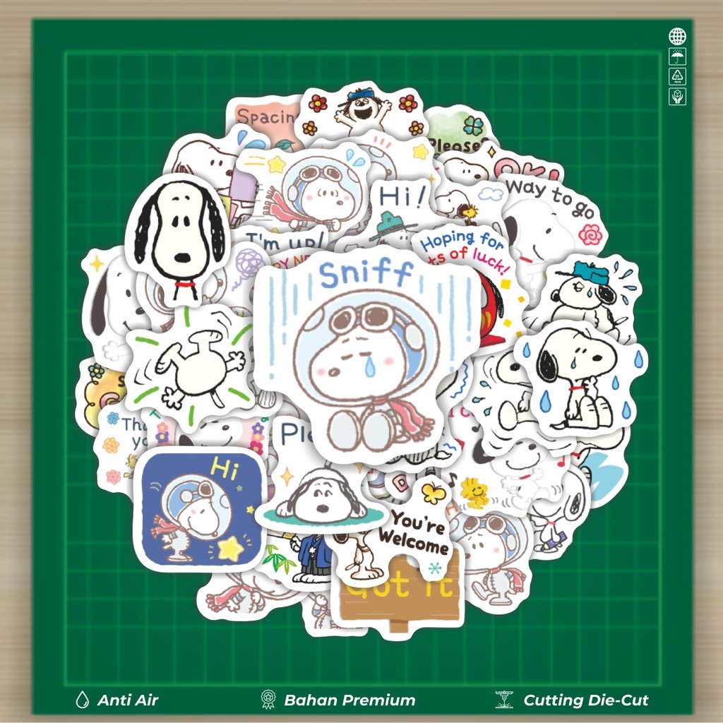 HOT 50 PCS STICKERS Snoopy Cartoon Stickers V41 Fashion Cars Decal Cool ...