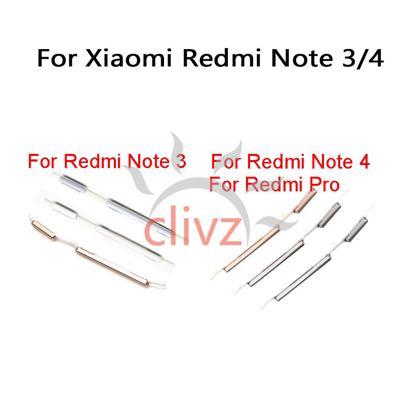 Power On/Off For Xiaomi Redmi Note 3 4 Side Button + Power Button ...
