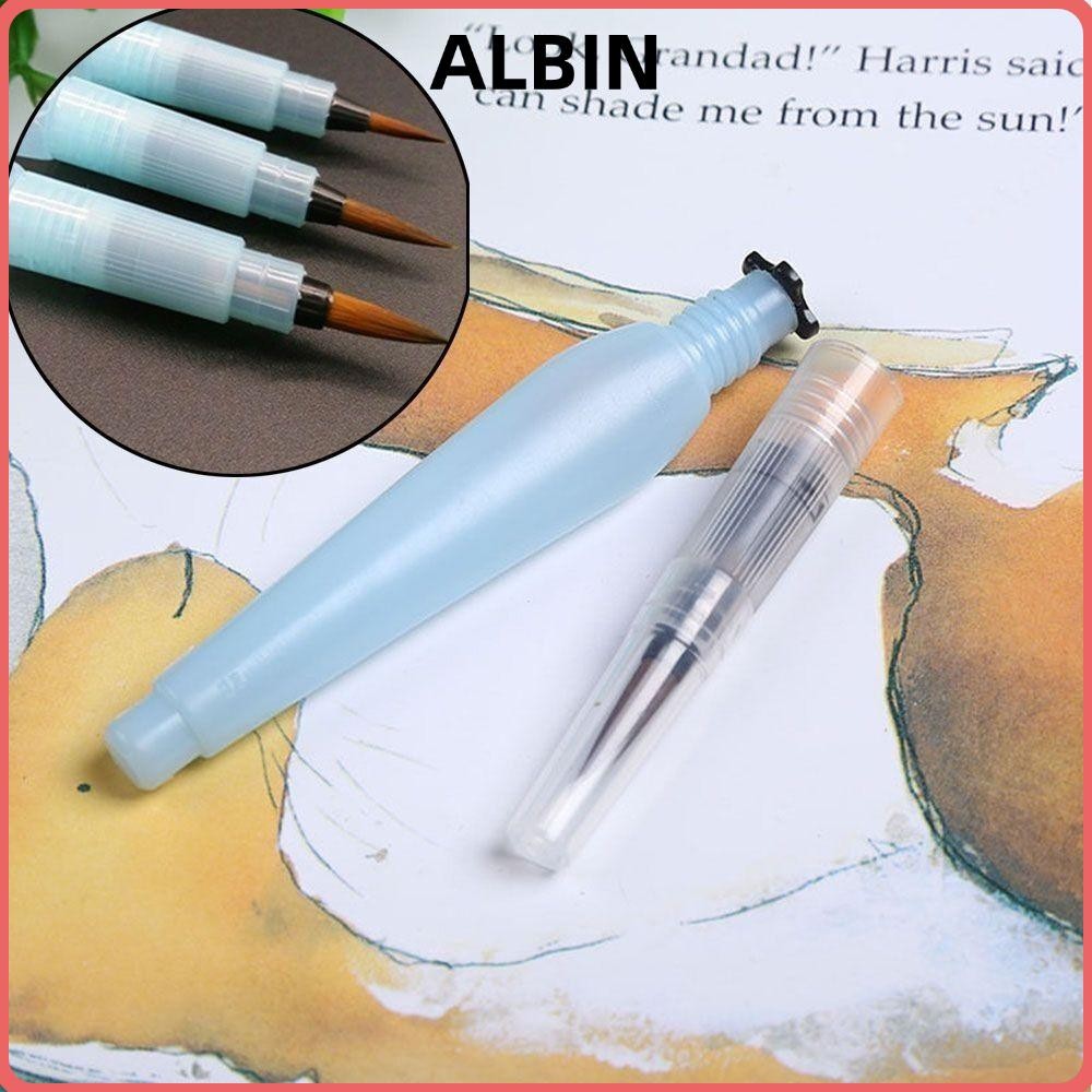 ALBIN 3Pcs Pointed Reservoir Brushes, Easy to Use Plastic Drawing Pen ...