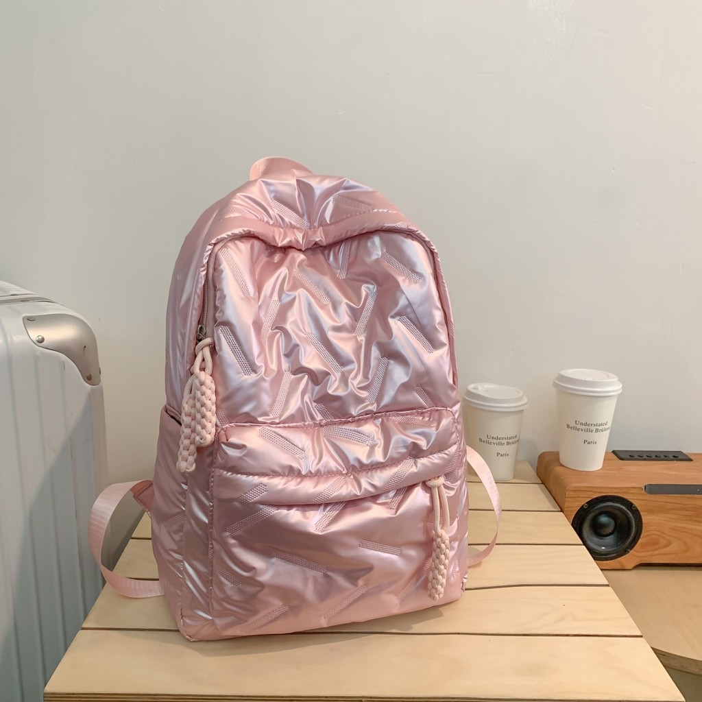 1pc Minimalist Solid Color Backpack,Trendy Backpack,Versatile Padded ...