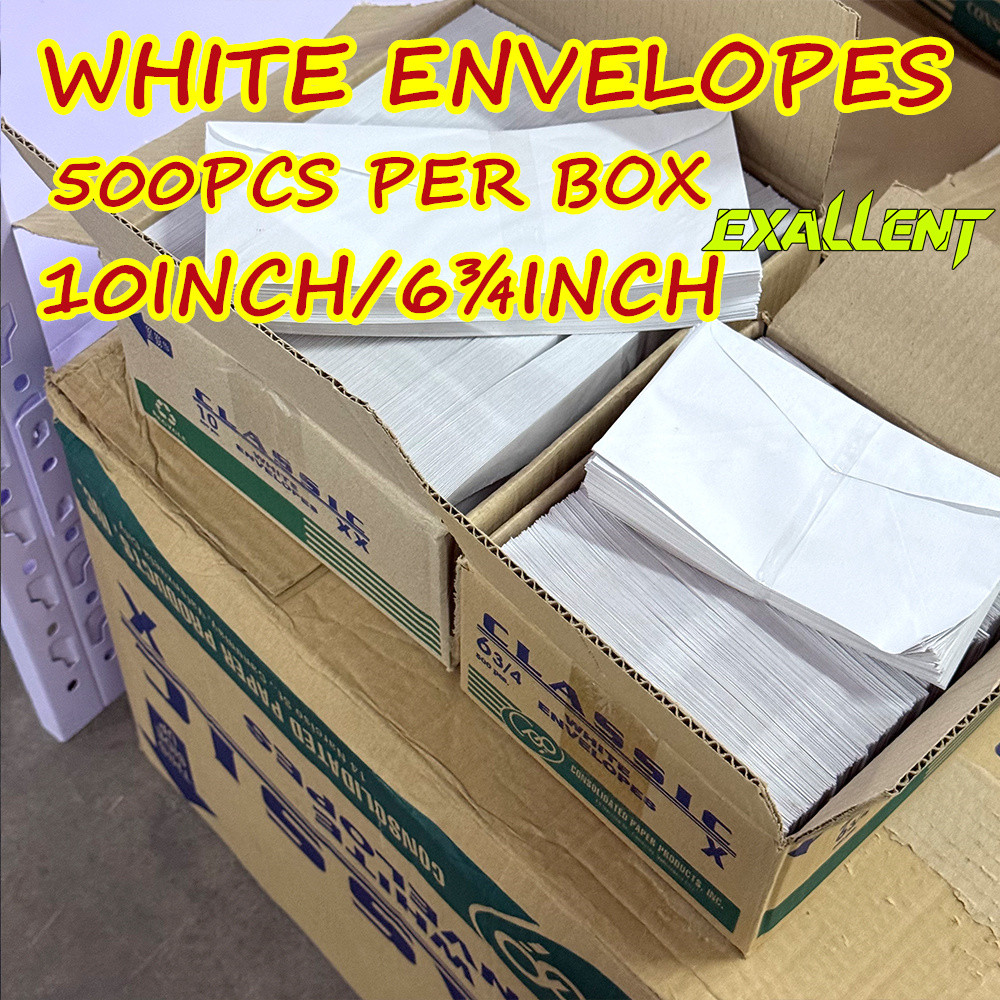 500pcs White Envelope Long /Short Used For Government Documents And Fee ...