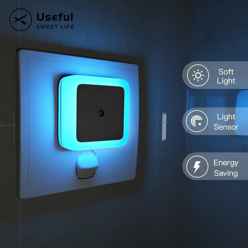 Auto ON/OFF LED Light Induction Sensor Control Sleeping Night Light ...