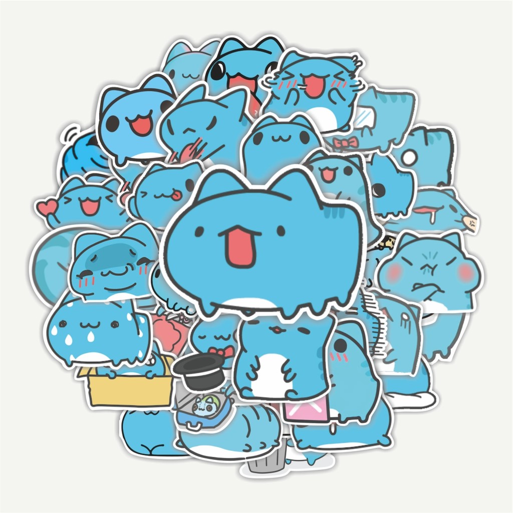 Bugcat Capoo Cartoon Series Sticker Pack | TUMBLR Sticker | LAPTOP ...