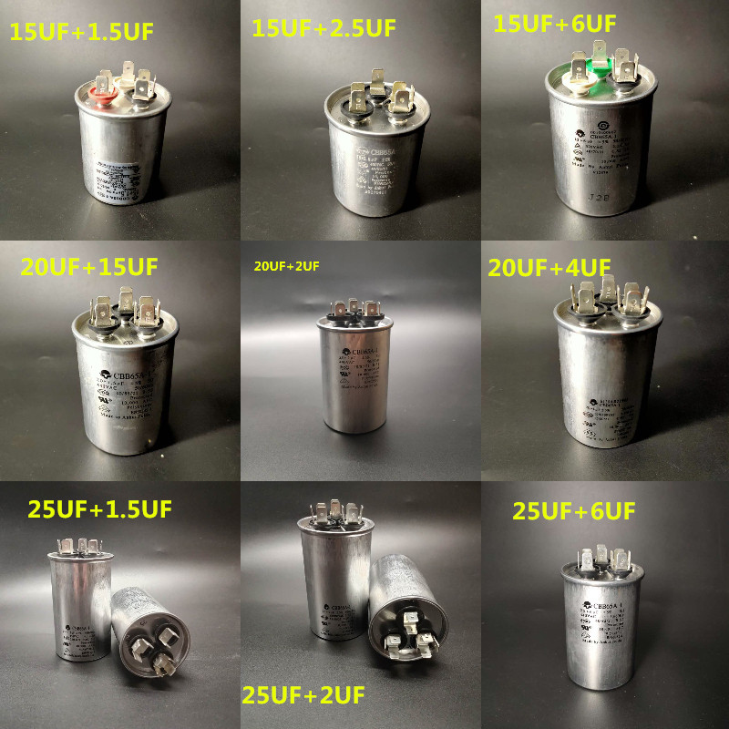 Cbb65a-1 Window Type Air Conditioner 2 in 1 Capacitor 15+1.5 uf 20+3uf ...