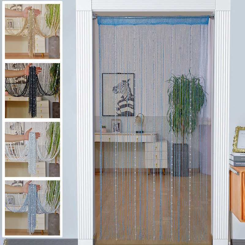 Crystal Beaded String Curtains Screen String Divider Blind Flash Line ...