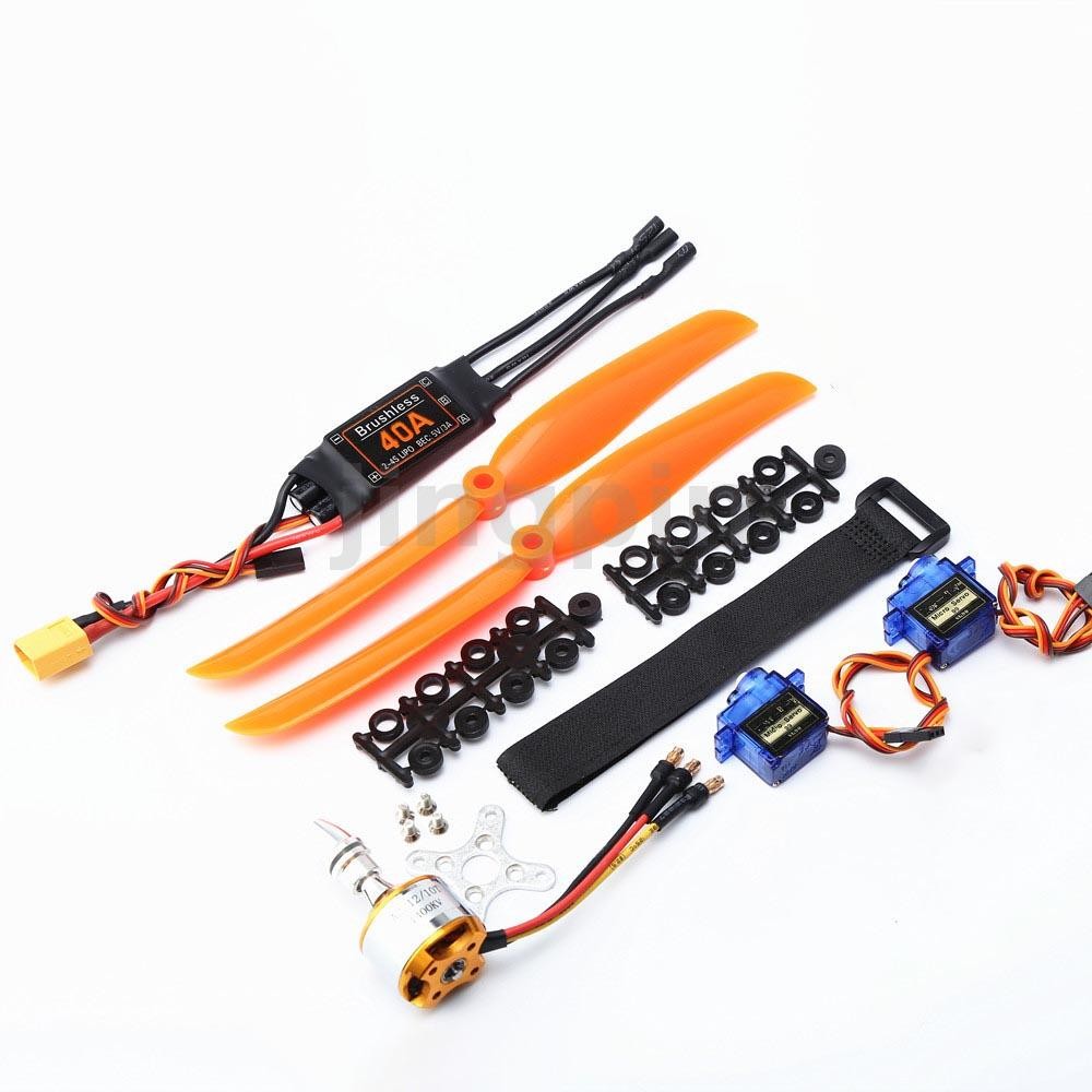 A2212 1000KV/1400KV/2200KV Brushless Motor+40A ESC+SG90 9g Servo+8060/ ...