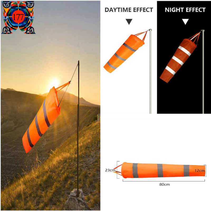 Reflective Windsock Outdoor Fluorescent Windsock Wind Monitoring ...