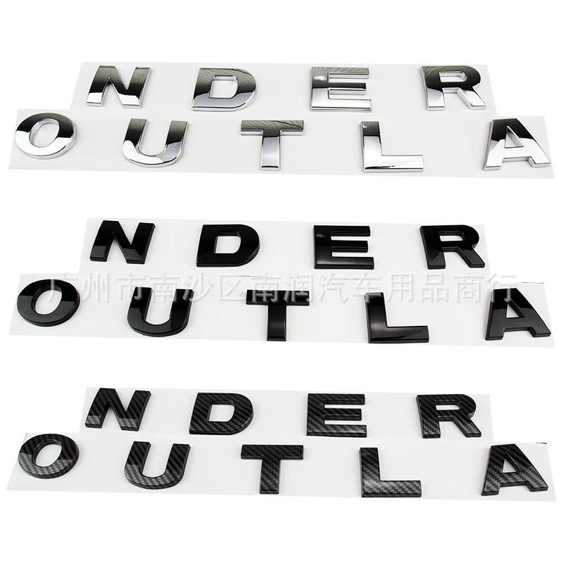 OUTLANDER Suitable for New Outlander Letter Sticker Front Hood Car Logo ...