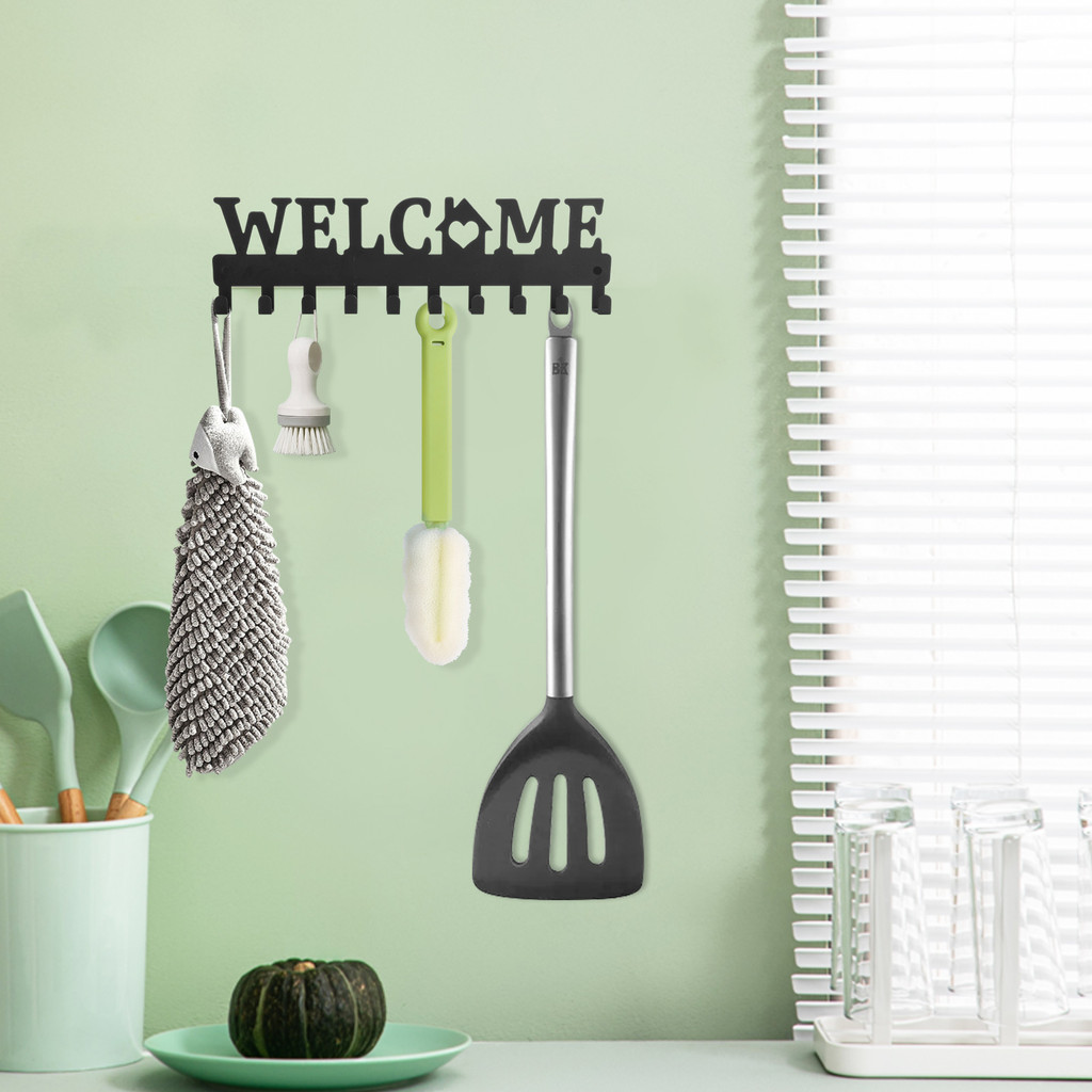 2Pcs Metal Key Holder Hanger Wall Mounted Key Hook Rack with Screws ...