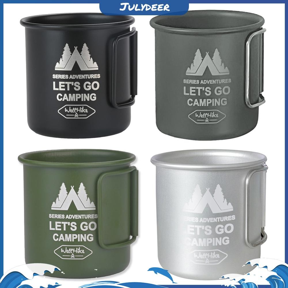 300ML Camping Water Cup Aluminium Alloy Hiking Mug for Backpacking ...