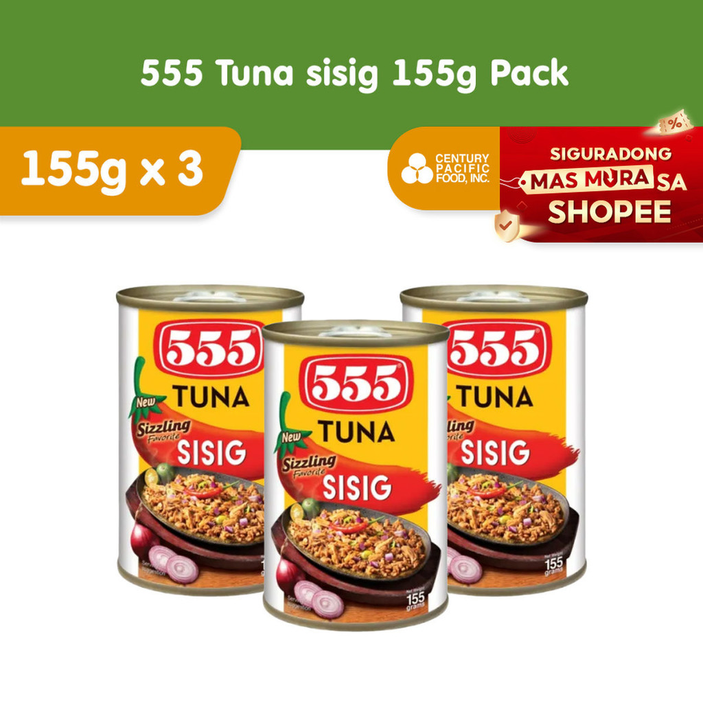 555 Tuna Sisig 155g (Pack of 3) - Healthy, High Protein, Vit A, No ...