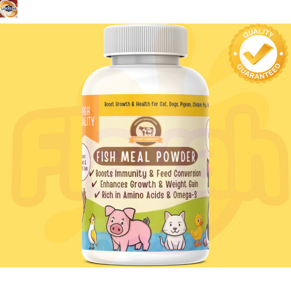 Fish Meal Powder 150G animal feed supplement poultry livestock dog cat ...