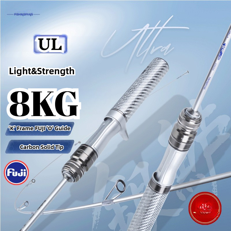 FUJI Fishing Rod Ultral Light Fast Action Spinning Rod 8KG Drag High ...