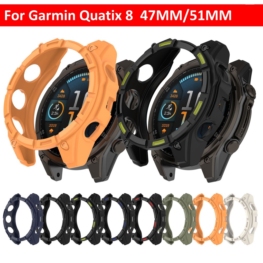 Rubber Frame For Garmin Quatix 8 Case 47mm 51mm Frame Protective Garmin ...
