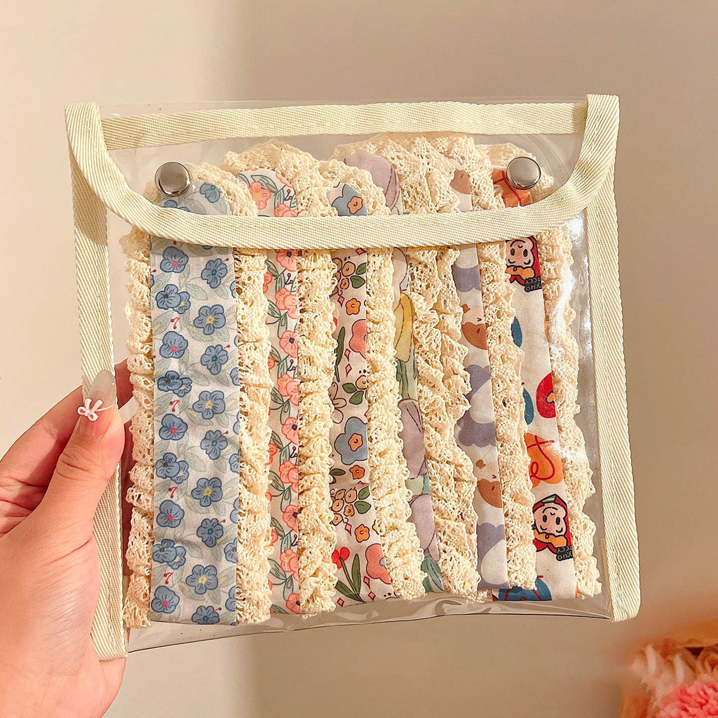 French Floral Knitted Bangs Stickers Floral Velcro Stickers Hair ...